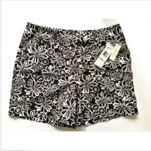 Jones New York Shorts Brown Floral Size 12 NWT
